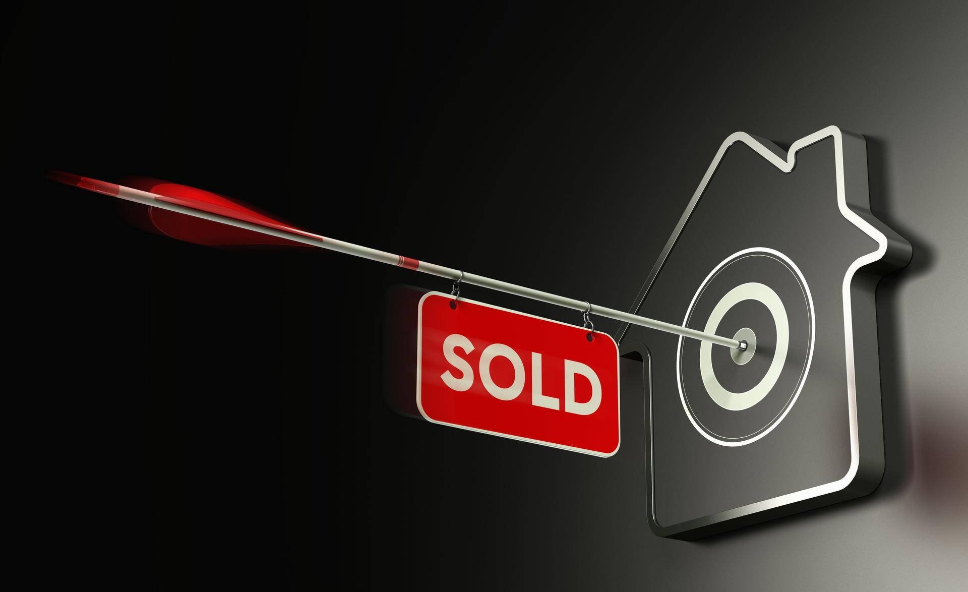 Real Estate Sold Concept, Efficient Sale Strategy.